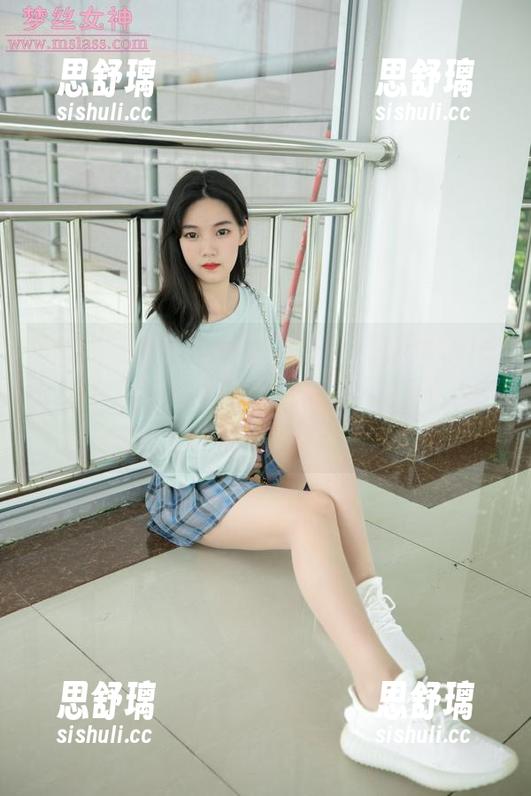 MSLASS梦丝女神 - 牛仔连衣裙Style！小允儿的无圣光原图，完美诠释了‘我只是想在家穿着这件裙子’的心境。